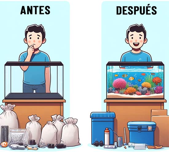 Antes y después evolución personal 