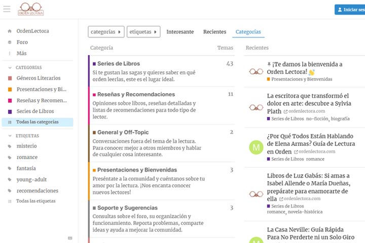 Foro Orden Lectora