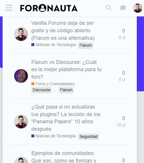 Ejemplo de Discourse para empresas