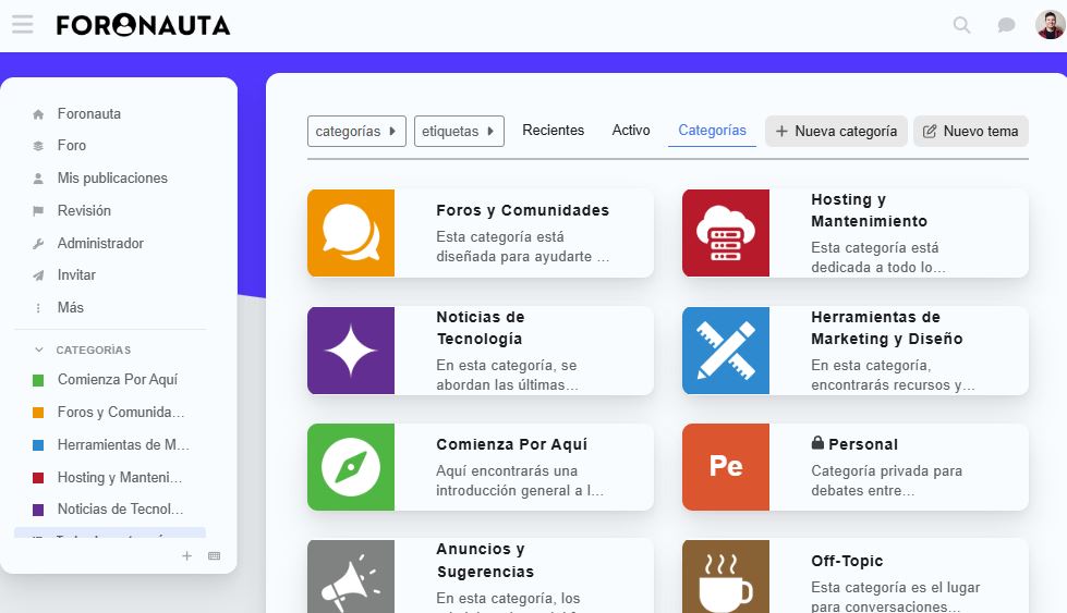 Foro de Foronauta en Discourse